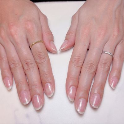 クリアネイル，補強自爪風ネイル　付替オフ．甘皮ケア込◎長持ちネイル