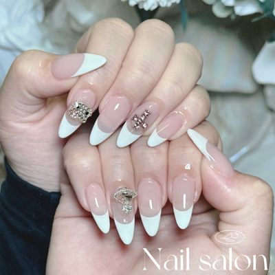 【ジェルオフ無料】チップスカルプ*フレンチ12900円