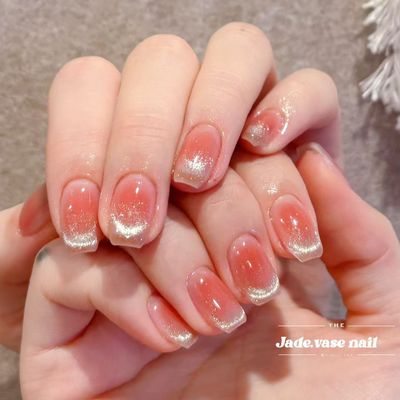大人気★ワンホンチークネイル⭐︎マグネットグラデー￥7980
