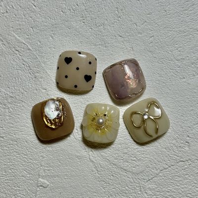 親指2本アート☆オフ込み¥6980