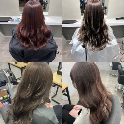 透明感を出したい方必見◎ ブリーチなしダブルカラー+似合わせカット+さらツヤTR