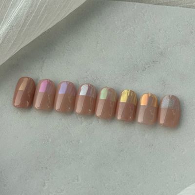 オーロラミラーネイル
