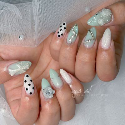 (hand)【Mチップ長さだし・やり放題】人気No.1✨しっかりアート150分