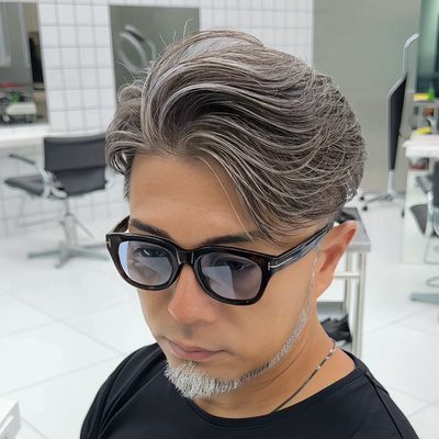 似合わせカット＋白髪メッシュ