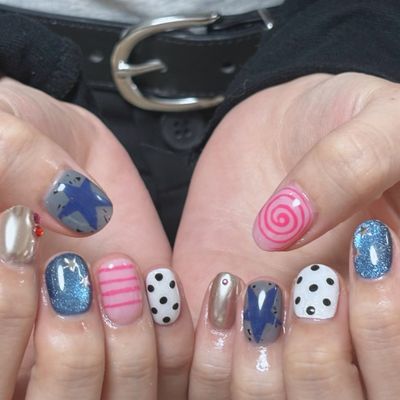 🐷新規オフ無料🐷複雑10本デザイン♥持ち込みok