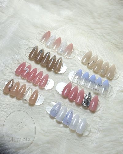 【 𝐻𝐴𝑁𝐷 】６種のデザインから選べる定額ネイル¥8800→¥7700