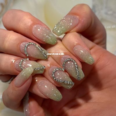 ワンホンハートチェーンネイル ￥8580