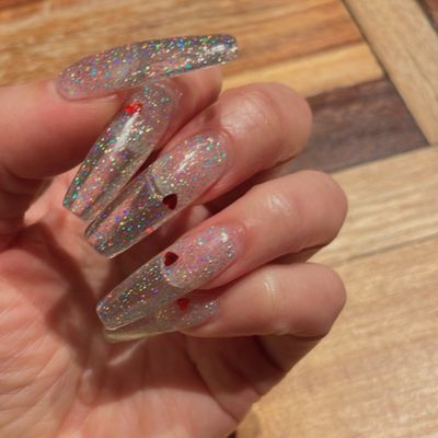 ♡チップ長さだしデザインワンカラー