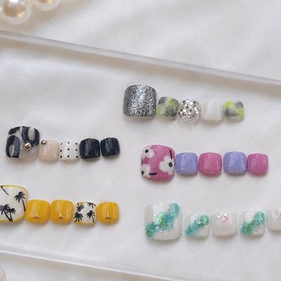 ワンカラー+親指アート(オフなし)