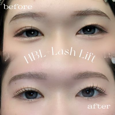 まつげパーマ+HBL(ハリウッドブロウリフト)