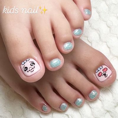 夏休み限定⭐︎キッズネイル簡易アート付き！フットも同料金💅✨※15歳まで