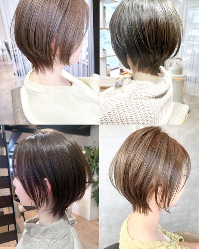 “可愛い丸みショート”カット