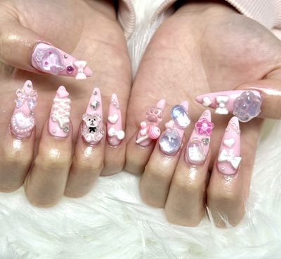 【チップ長さだし】ワンカラー/グラデーションパーツつけ放題🌰