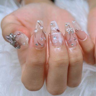 💅自爪+持ち込みデザイン＋やり放題+ストーンつけ放題　(ベースフィルイン)