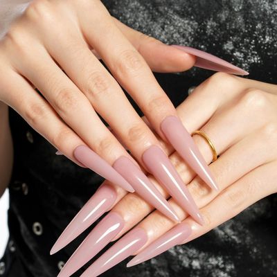 【HAND】長さだし（40~70mm）ジェルチップ◆10本アート・ワンカラー