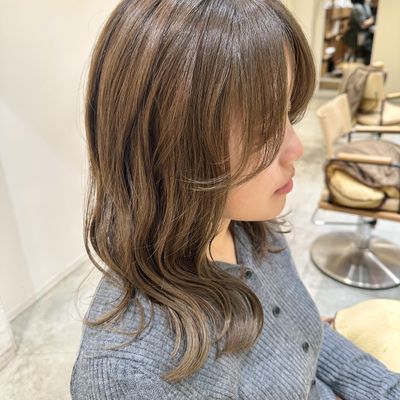人気No.2】カット+ブリーチなしダブルカラー+en't TR