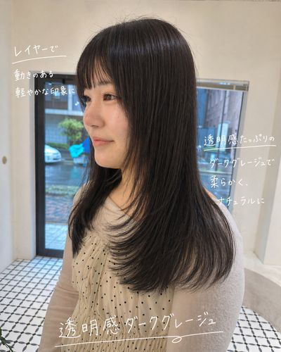 カット＋透明感カラー＋色持ちTR ¥13700→¥9350