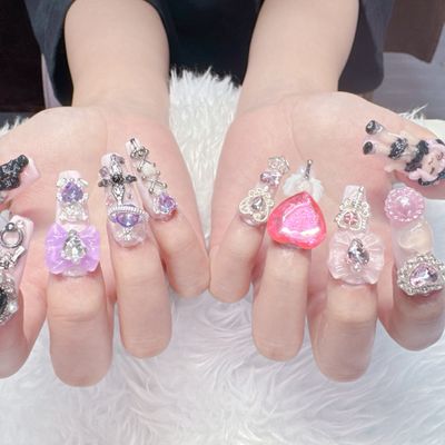 スカルプ💅💎✨誰もが目を引く美爪に💅モデル級スカルプ＋アートやり放題ゴテゴテ💅✨