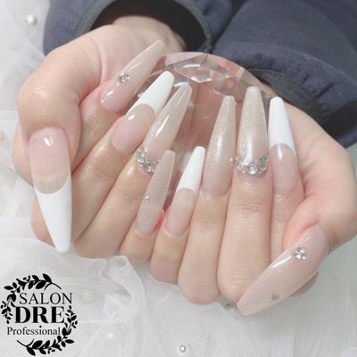 チップ長さ出し10本+フレンチ
