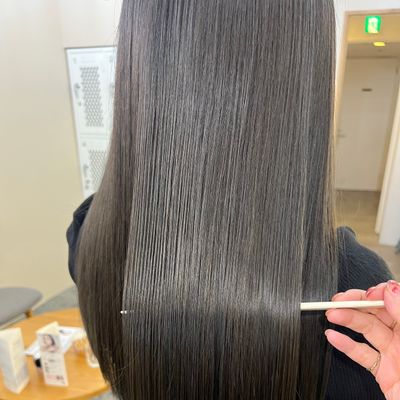 カット+透明感カラー+髪質改善トリートメント