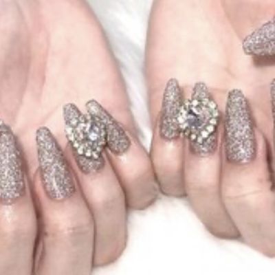 【ワンポイントが超かわいい☆No2】ビジュー2つ付きマグネットorフラッシュ☆