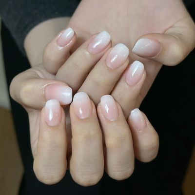 「自爪」フレンチデザインorグラデーション＋パーツ２個