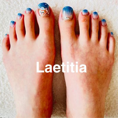 フットネイルワンカラー【オフ無し】