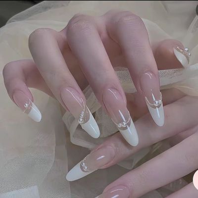 フレンチ✨チップ長さ出し10本