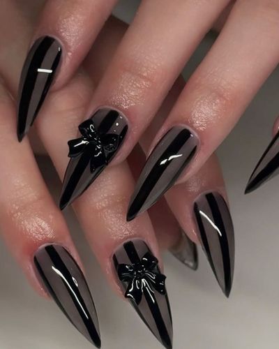 🖤 個性派ストレートラインネイル 🖤(チップ)