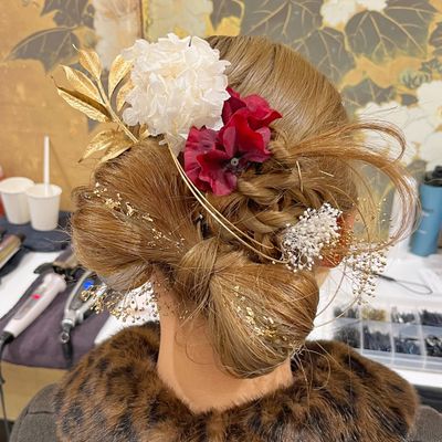 卒業式ヘアセット
