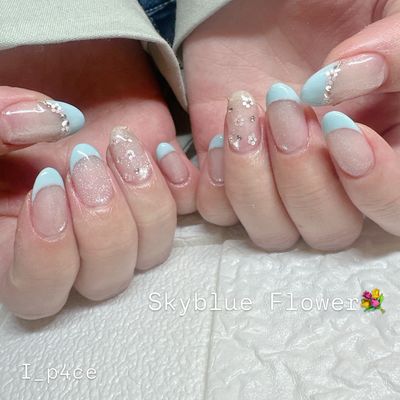 定額デザイン🌸フラワー×フレンチ💅