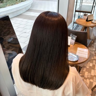 似合わせカット+髪質改善カラー