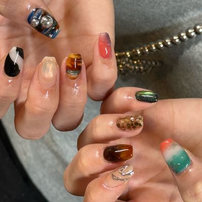人気No.1！画像持ち込みデザインやり放題/追加料金なし/パラジェル&オフ無料
