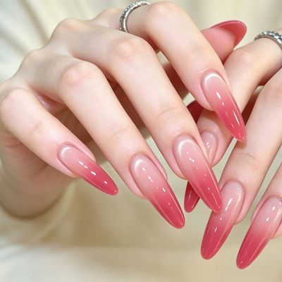 [上品ネイル]チップ長さ出し10本　グラデーションネイル7980