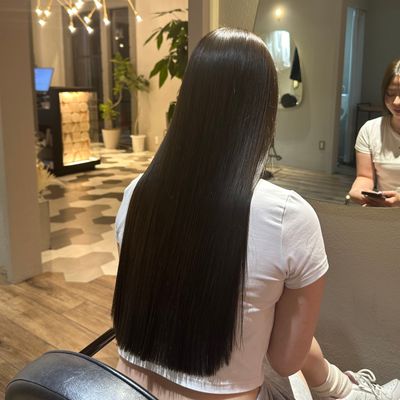 　【艶髪に】髪質改善酸性ストレート