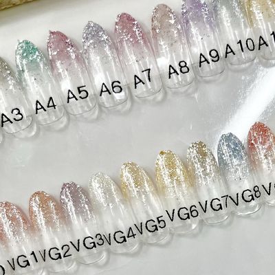 オフなしの方限定♪】淡い色が可愛い♪クリアベースラメグラデーション