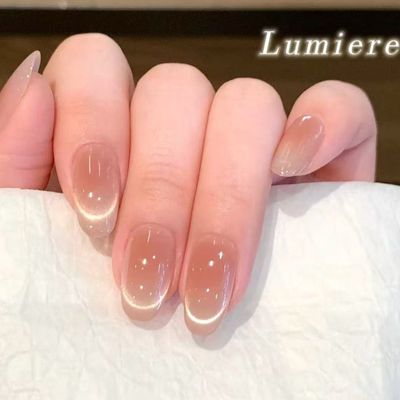 本場ワンホンネイル店人気No.1★【チークマグネットフレンチ】¥7500