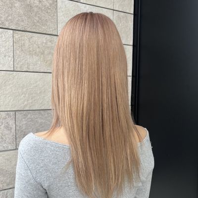 話題の新技術】ケアブリーチダブルカラー＋オーガニックTR￥11,000