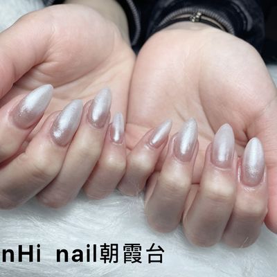 チップ長さ出し＋ミラーネイル