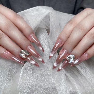 ≪チップ長さだし≫マグネットフレンチ🧲パーツ2個付き