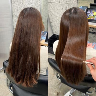 【縮毛矯正】美髪矯正＋カット＋エステトリートメント