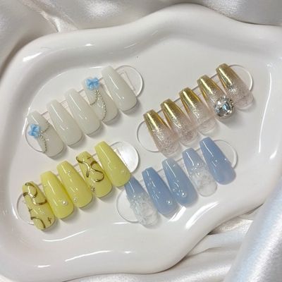 チップ10本長さだしJune nail🩵✨