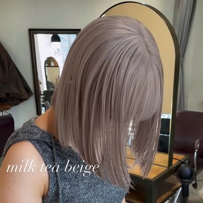 【🩶ネイリー限定クーポン🤍】🔳カット➕1回ブリーチカラー➕トリートメント🔳