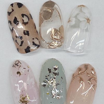【オフ有り】シンプルオフィスネイル（アート最大4本）
