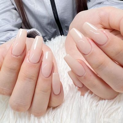 チップ長さだし＋ワンカラー/ラメグラ🎀初回ソフトジェルオフ無料