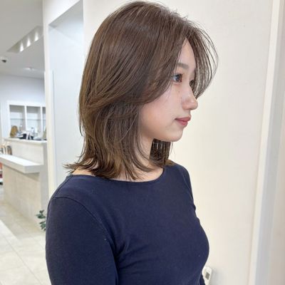似合わせカット＋透明感カラー＋トリートメント