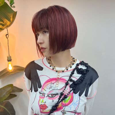 【ブリーチなしダブルカラー】+トリートメント+カット ¥17,600-