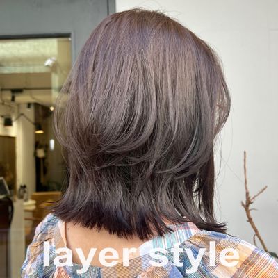 似合わせカット＋カラー《透明感のある髪色へ》＋MERYシルクトリートメント