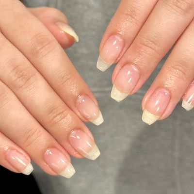 🌈　自爪風にマット仕上げも可能!!【クリアジェルネイル】