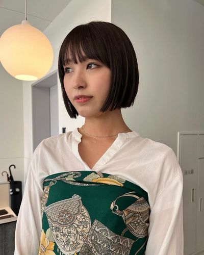 前髪ストレート